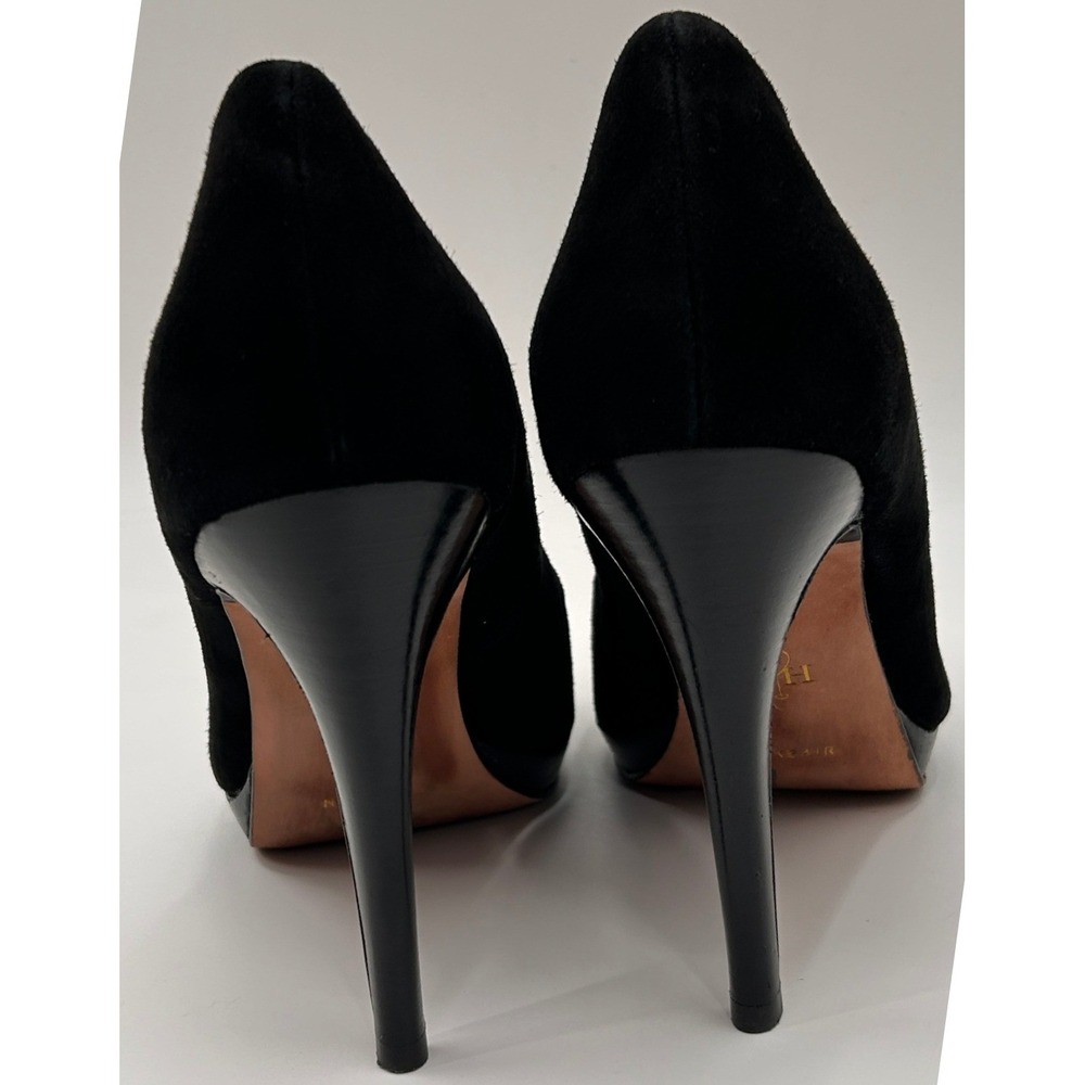 Cole Haan Nike Air Chelsea Black Suede Platform Pumps Heels Womens Size 9B - Picture 7 of 13